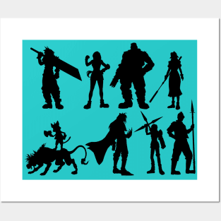 Final Fantasy 7 Party Posters and Art